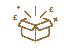 Box with money symbols, and "TBF Discounts" text.